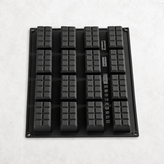 Stampo Silicone Pavoni TABLETTE PX43106 16 Monoporzioni da 100 ml a Forma di Tavoletta di Cioccolato - Cédric Grolet