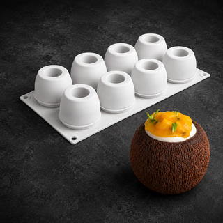 Stampo in Silicone Secret 110 per cocco 8 Monoporzioni da 110 ml - Nicolas Lambert