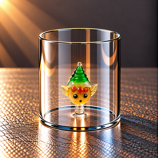 WD | GLAS MIT GLASDEKOR IM INNERN
