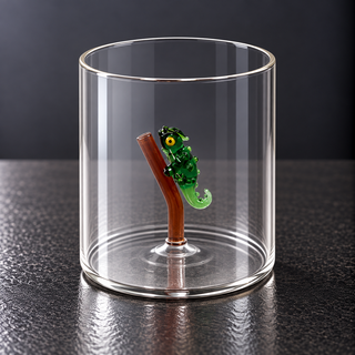 WD | GLAS MIT GLASDEKOR IM INNERN