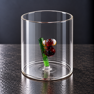 WD | GLAS MIT GLASDEKOR IM INNERN