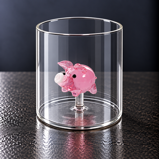 WD | GLAS MIT GLASDEKOR IM INNERN