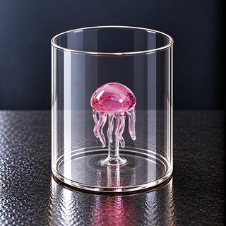 WD | GLAS MIT GLASDEKOR IM INNERN