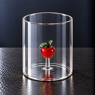 WD | GLAS MIT GLASDEKOR IM INNERN