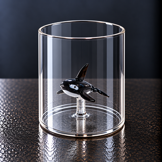 WD | GLAS MIT GLASDEKOR IM INNERN