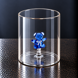 WD | GLAS MIT GLASDEKOR IM INNERN