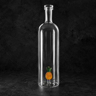 WD Handblown Glass Bottle 1.2 L with Interior Design