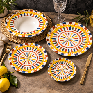Teller Carosello Table Top Ethnisches Dekor 6-teilig
