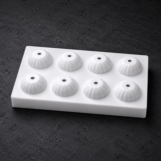 Stampo Silicone Pavoni Marron AF007 8 Monoporzioni Castagna 3D da 85 ml - Cédric Grolet