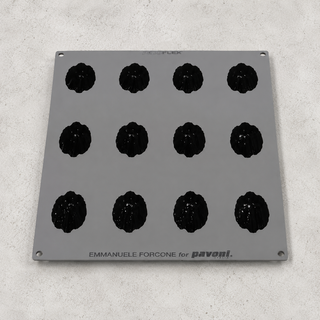 Stampo Silicone Pavoni Cabosse PX43136 12 Monoporzioni Frutto del Cacao da 120 ml - Pavoflex Emmanuele Forcone