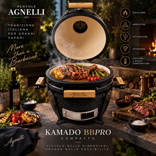 BBQ Kamado BBPRO Compact Agnelli – Barbecue Multitechnique Céramique