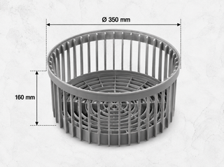 Panier Lave-Verres Rond Polypropylène Ø 35-40 cm