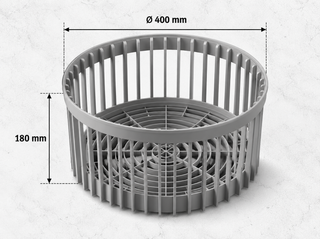 Panier Lave-Verres Rond Polypropylène Ø 35-40 cm