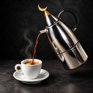 WMF Cromargan Luna Vintage Moka Pot Made in Italy 5/6 Cups