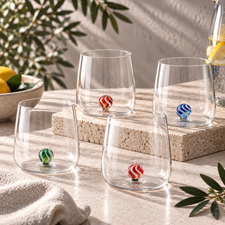 Tumbler Zafferano Bilia Candy Set 4 Borosilikatglas