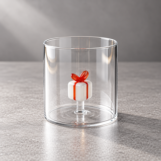 WD | GLAS MIT GLASDEKOR IM INNERN