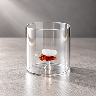 WD | GLAS MIT GLASDEKOR IM INNERN