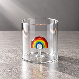 WD | GLAS MIT GLASDEKOR IM INNERN