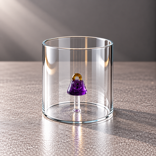 WD | GLAS MIT GLASDEKOR IM INNERN