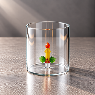 WD | GLAS MIT GLASDEKOR IM INNERN