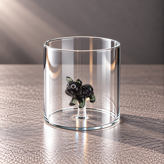 WD | GLAS MIT GLASDEKOR IM INNERN