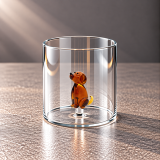 WD | GLAS MIT GLASDEKOR IM INNERN