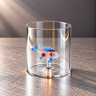 WD | GLAS MIT GLASDEKOR IM INNERN