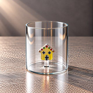 WD | GLAS MIT GLASDEKOR IM INNERN