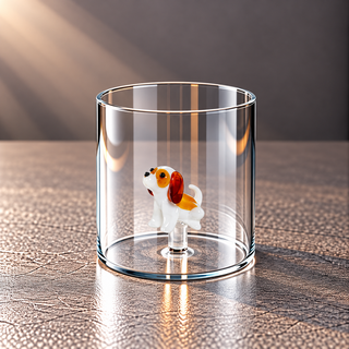 WD | GLAS MIT GLASDEKOR IM INNERN