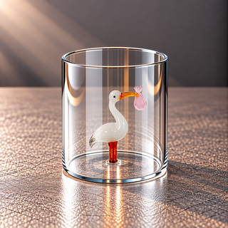 WD | GLAS MIT GLASDEKOR IM INNERN