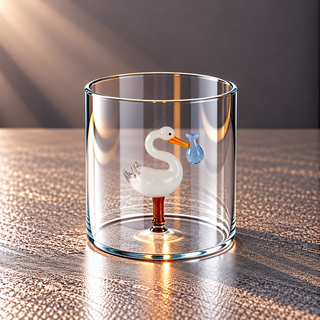 WD | GLAS MIT GLASDEKOR IM INNERN