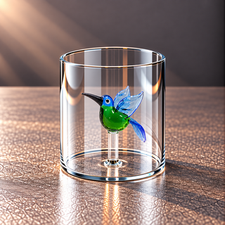 WD | GLAS MIT GLASDEKOR IM INNERN