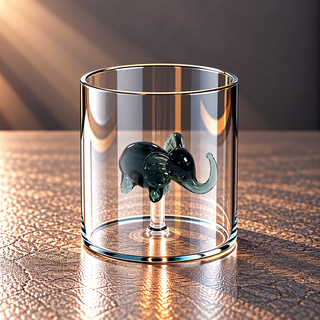WD | GLAS MIT GLASDEKOR IM INNERN