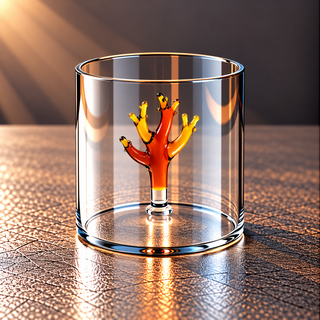 WD | GLAS MIT GLASDEKOR IM INNERN