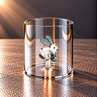 WD | GLAS MIT GLASDEKOR IM INNERN