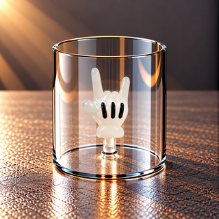WD | GLAS MIT GLASDEKOR IM INNERN