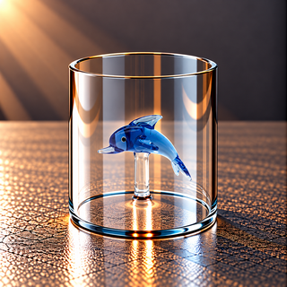 WD | GLAS MIT GLASDEKOR IM INNERN