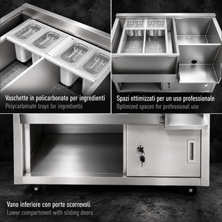 Drink station in acciaio inox