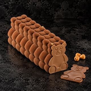 Bûche Peluche 1100 Silikomart – Stampo Tronchetto Orsetto con Choco Bear