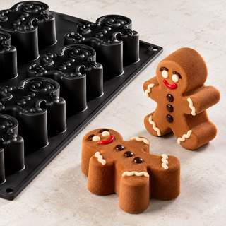 Stampo in Silicone Gingerman PX43138 Pavoni Pavoflex – 12 Impronte 120 ml – Fabrizio Fiorani