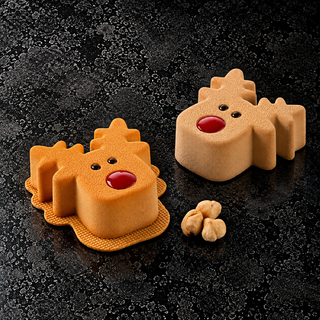 Rudolph 100 Silikomart – Stampo Silicone 6 Renne 100 ml con Cutter