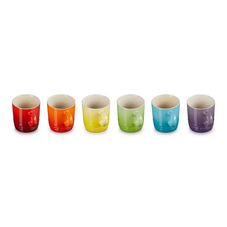 LE CREUSET | SET 6 TAZZE ESPRESSO 100 ML MIX IN GRES VETRIFICATO