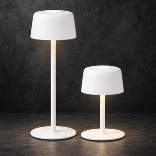 Lampada da Tavolo Ricaricabile Zafferano Ailati 1+1 LED Dimmerabile, Interno ed Esterno