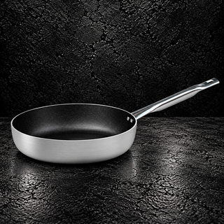 Linea 6700 – Padella Dritta a Friggere Antiaderente per Induzione con 1 Manico
