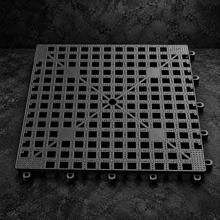 Alfombrilla antigoteo para barra de plástico negro 33 33 cm