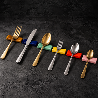 Set 6 Poggia Posate Colorati in Ceramica – Accessori per la Tavola