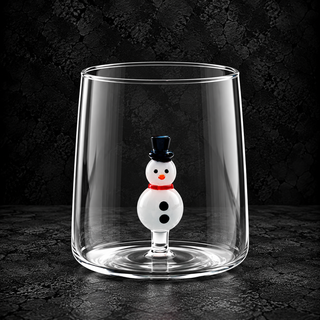 Bicchiere Conico Christmas Miniatures 48 cc in Vetro Borosilicato – 6 Decori Natalizi Assortiti