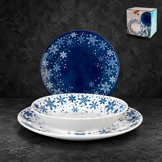 Servizio Piatti 18 Pezzi Dream in Porcellana Decorata – 6 Persone