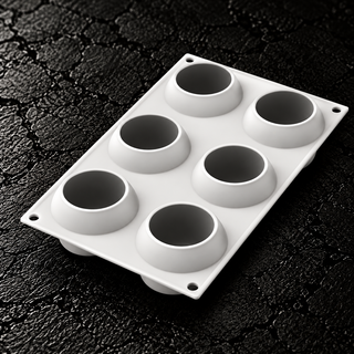 NURI 115 Stampo in silicone 6 impronte Ø7cm H4,5cm 115ml Silikomart