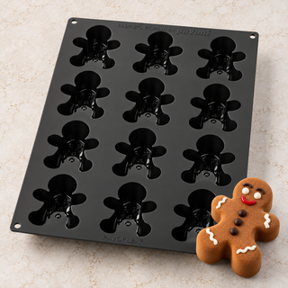 Stampo in Silicone Gingerman PX43138 Pavoni Pavoflex – 12 Impronte 120 ml – Fabrizio Fiorani